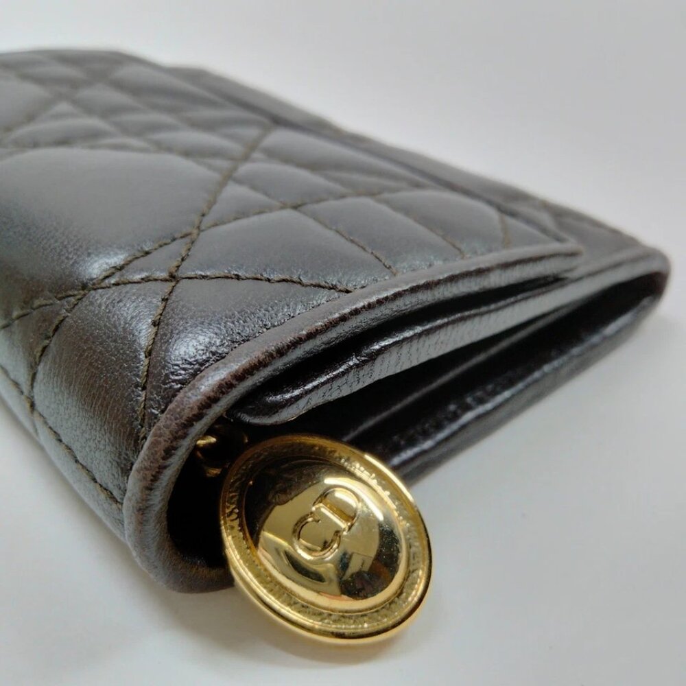 Christian Dior Wallet Brown Leather 180-081825 - Picture 4 of 9